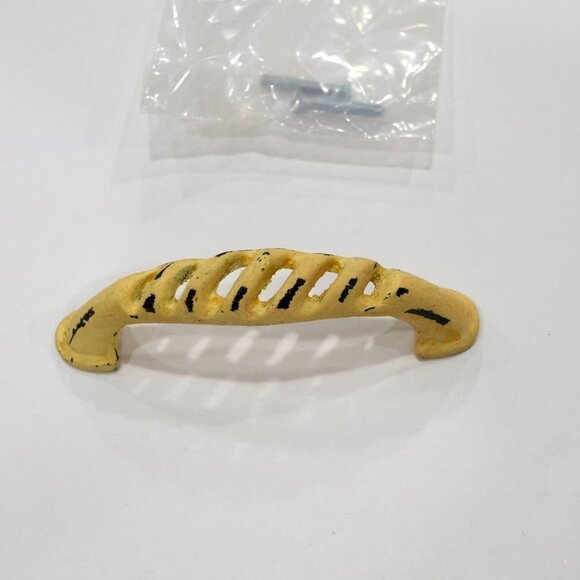 New set of 6 yellow pull / knobs , have many - Picture 2 of 3